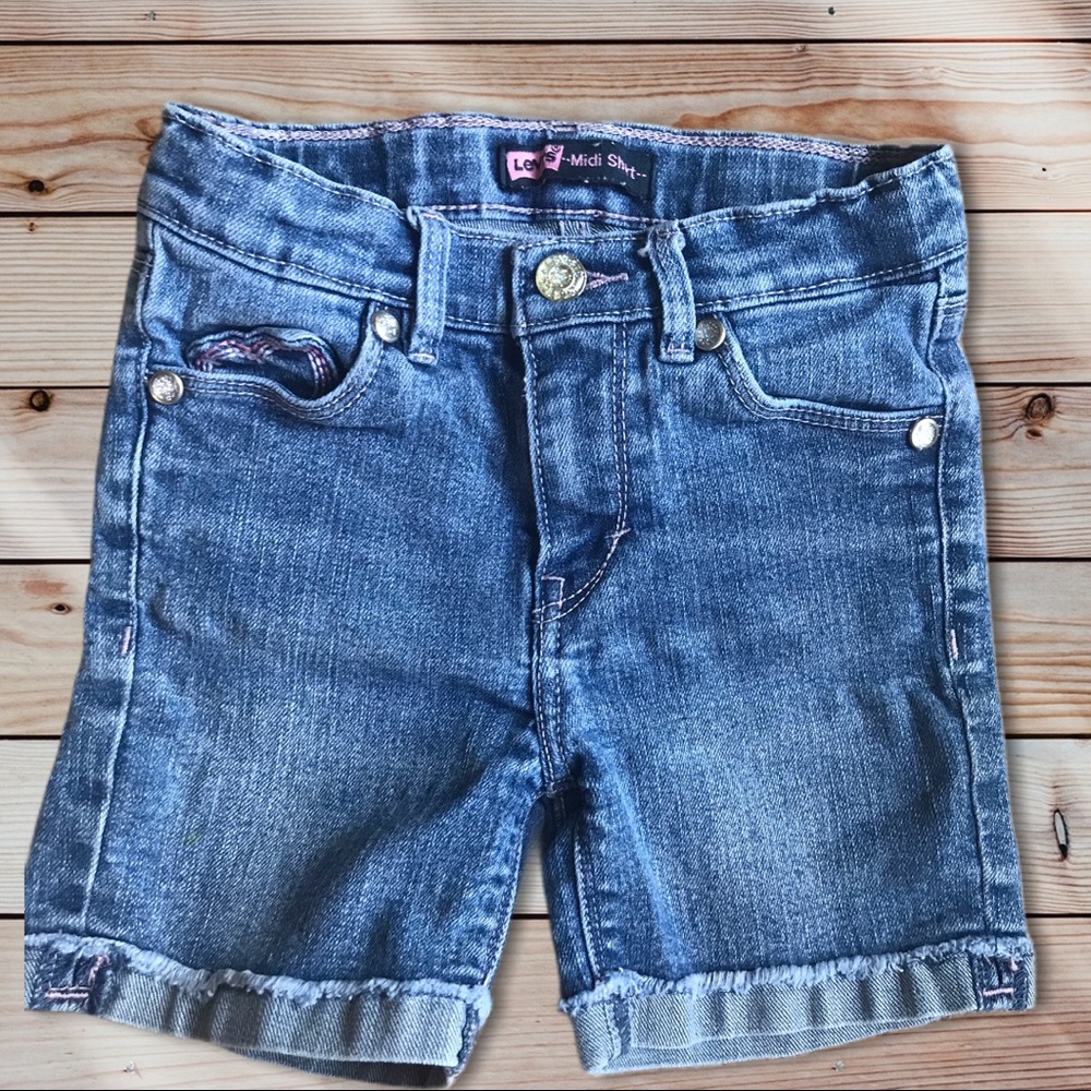 Levi 6 Girls Denim Capris
